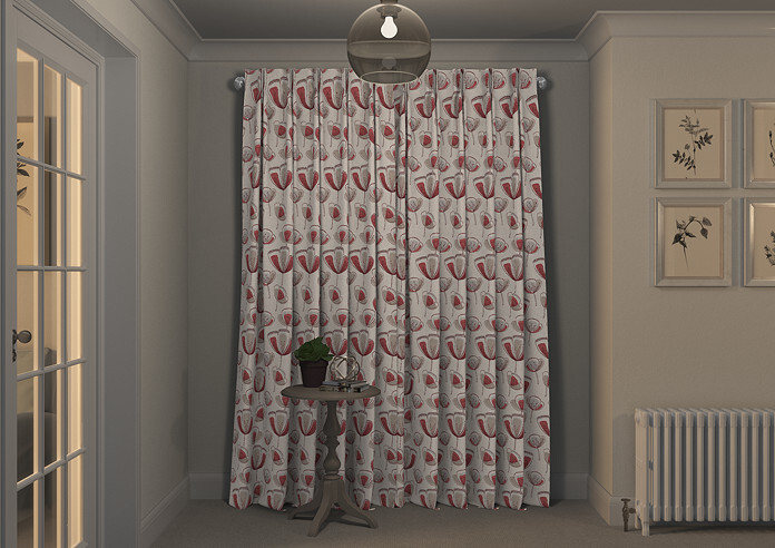 Helix, Red - Made to Measure Curtains - Image 7